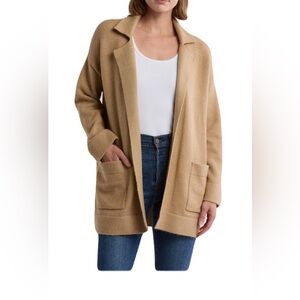 NWOT Thread and Supply Women's Tan Open front Sweater Cardigan Size-L-Neutral